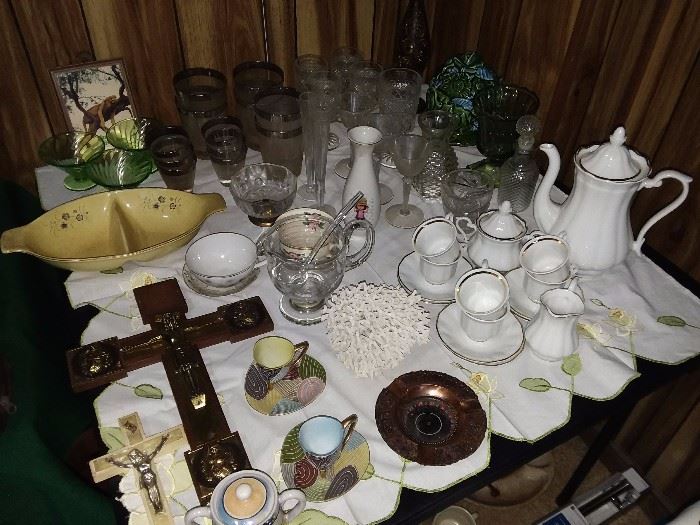 Assorted China and Glassware