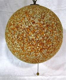 Mottled acrylic large spherical hanging lamp
