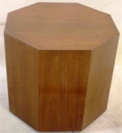 Walnut octagonal stand