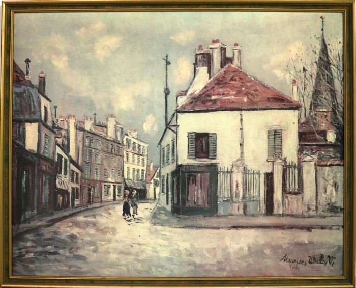 Utrillo framed art