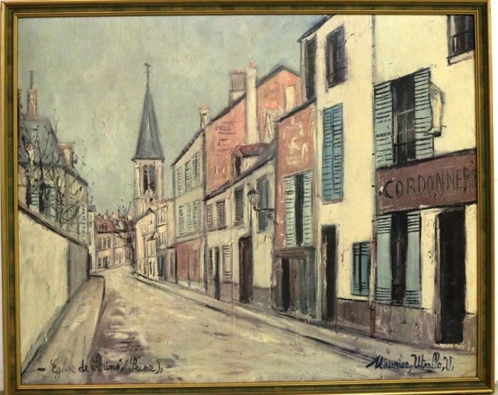 Utrillo framed art