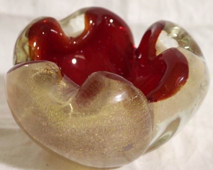 Murano bowl w/ gold