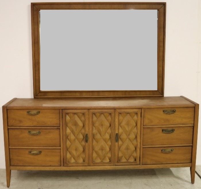 Brutalist Broyhill Diamond Head Hawaii dresser