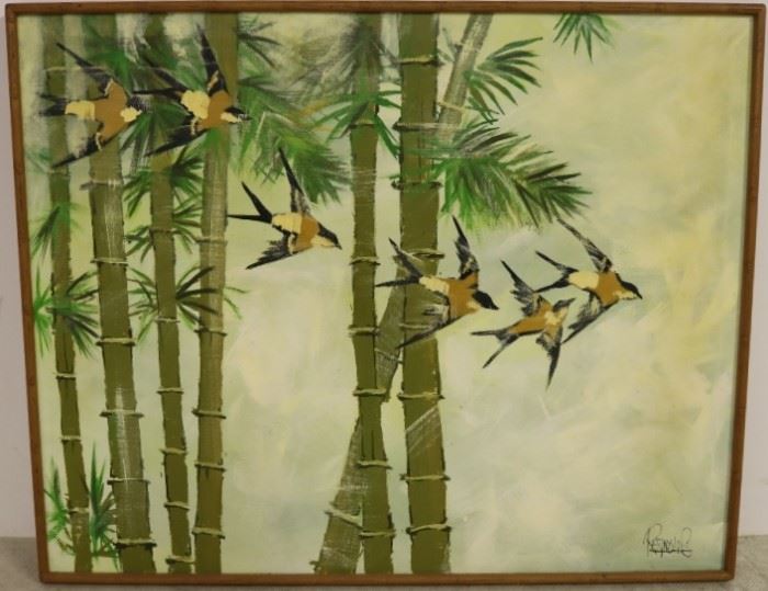 Asian bamboo painting by Reynolds