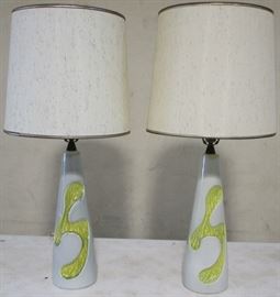Matched pair vintage lamps
