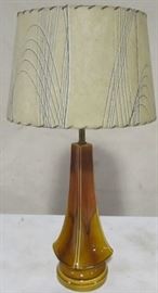Mid century lamp w/ vintage shade