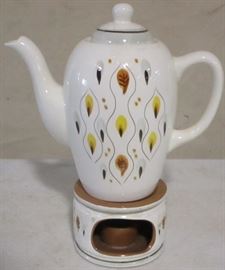 Stangl Amber-Glo coffee pot w/ warmer