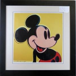 Mickey Mouse giclee by Andy Warhol