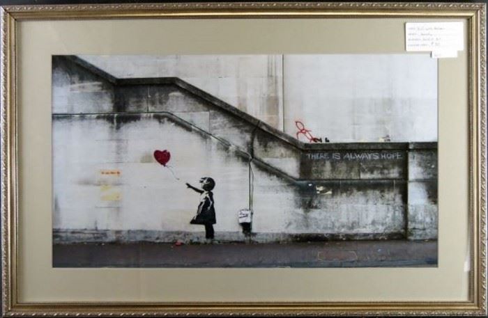 Girl with Balloon by Graffiti Artist Bansky