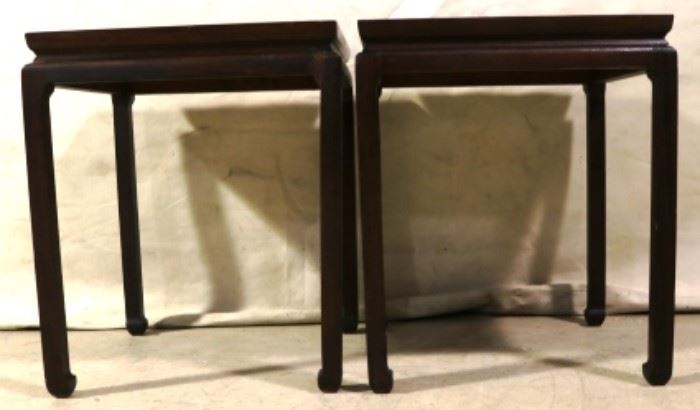 Asian Pagoda leg side tables