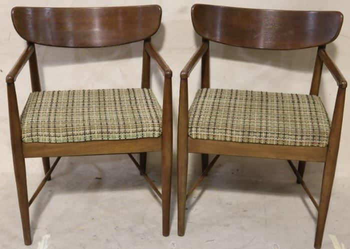 Pair Danish modern chairs
