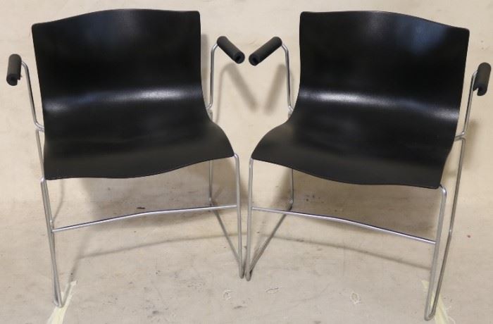 Pair Knoll handkerchief chairs