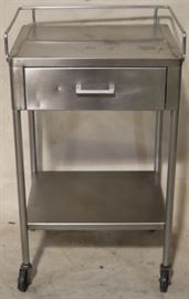 Stainless steel serving cart