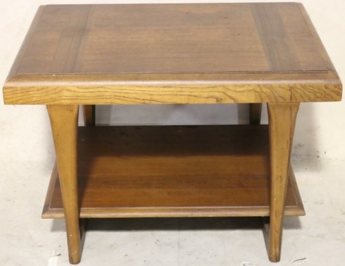 Lane walnut end table