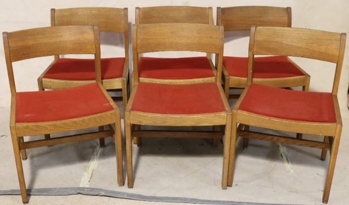 Set of 6 vintage Gunlocke chairs