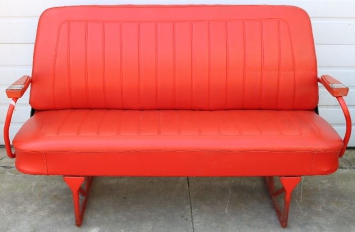 Retro bench seat w/ ash tray handles