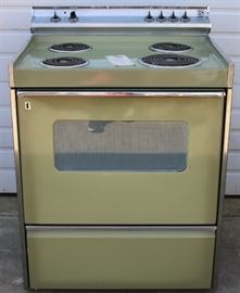 Hotpoint Avocado Stove- new old stock