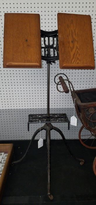 Antique Music Stand Dated 1905