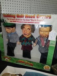 The Three Stooges Talking Golf Head Covers 