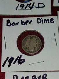 1916 Barber Dime 