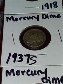 1937S Mercury Dime 