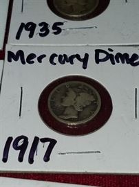 1917 Mercury Dime 
