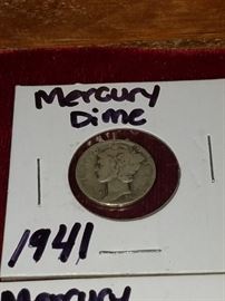 1941 Mercury Dime 