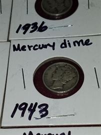 1943 Mercury Dime 