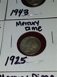 1925  Mercury Dime 