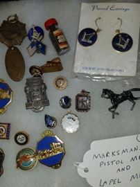 Marksmanship Pistols Medals and Lapel Misc 