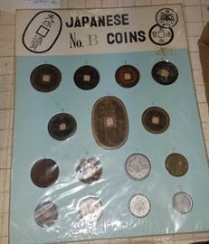 Japanese No B Coins Brought back from War 