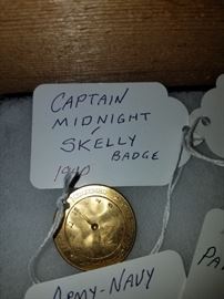 Captain Midnight Skelly Badge 1940