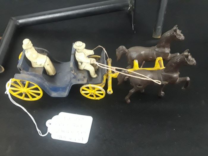 Stanley Toys Cast Iron Horse Wagon 