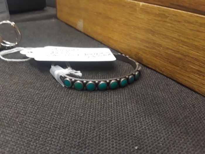 Sterling and Turquoise Bracelet 