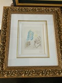 Salvador Dali Dante Recovers His Sight comes with appraisal