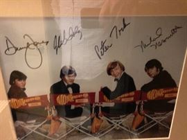 the monkeys signed photograph