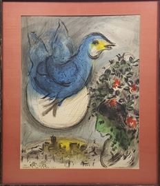 Art Chagall Marc Blue Bird