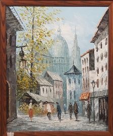 Art Leparc Parisian Street Sacre Coeur