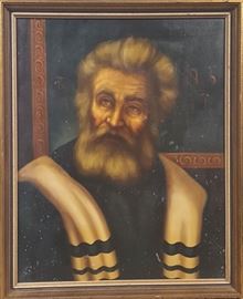 Art Rabbi Oil On Canvas