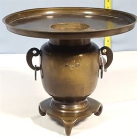 Asian Arts Ikebana Bronze Vase