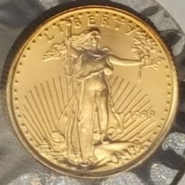 Coins Gold Ameirican Eagle Five Dollar d
