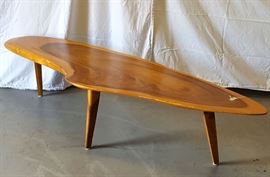 Furniture Mid Century Surf Board Slab Coffee Table b