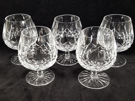 Glass Crystal Waterford Lismore brandy Snifters