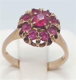 Jewelry Gold Ruby Ring