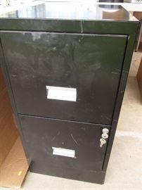 2-Drawer File Cabinet with Keys