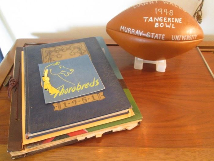Souvenir Football from the 1948 Tangerine Bowl + Other Memorabilia