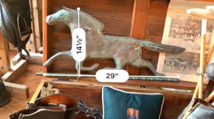  Metal horse weathervane - goes with North, South, East, West 