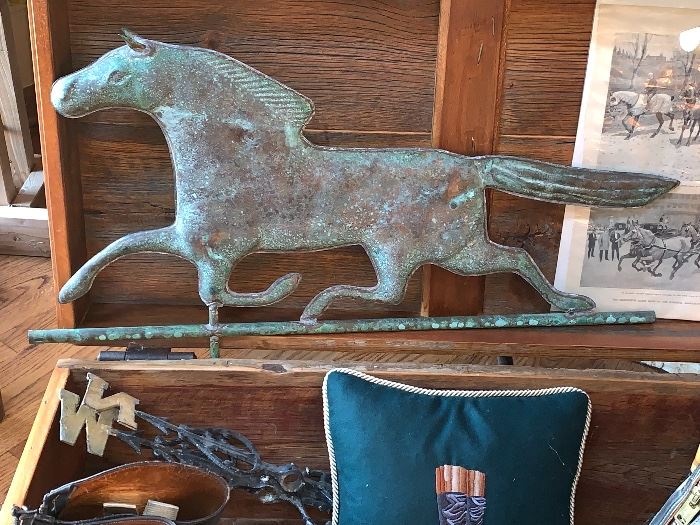  Copper horse weathervane - goes with North, South, East, West 