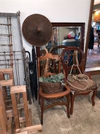 Antique chairs and all here