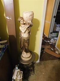 Plaster Statue with Base